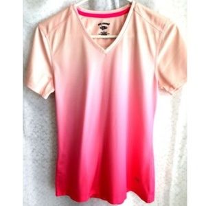 Reel Legends Shirt Pink Fishing Ombre